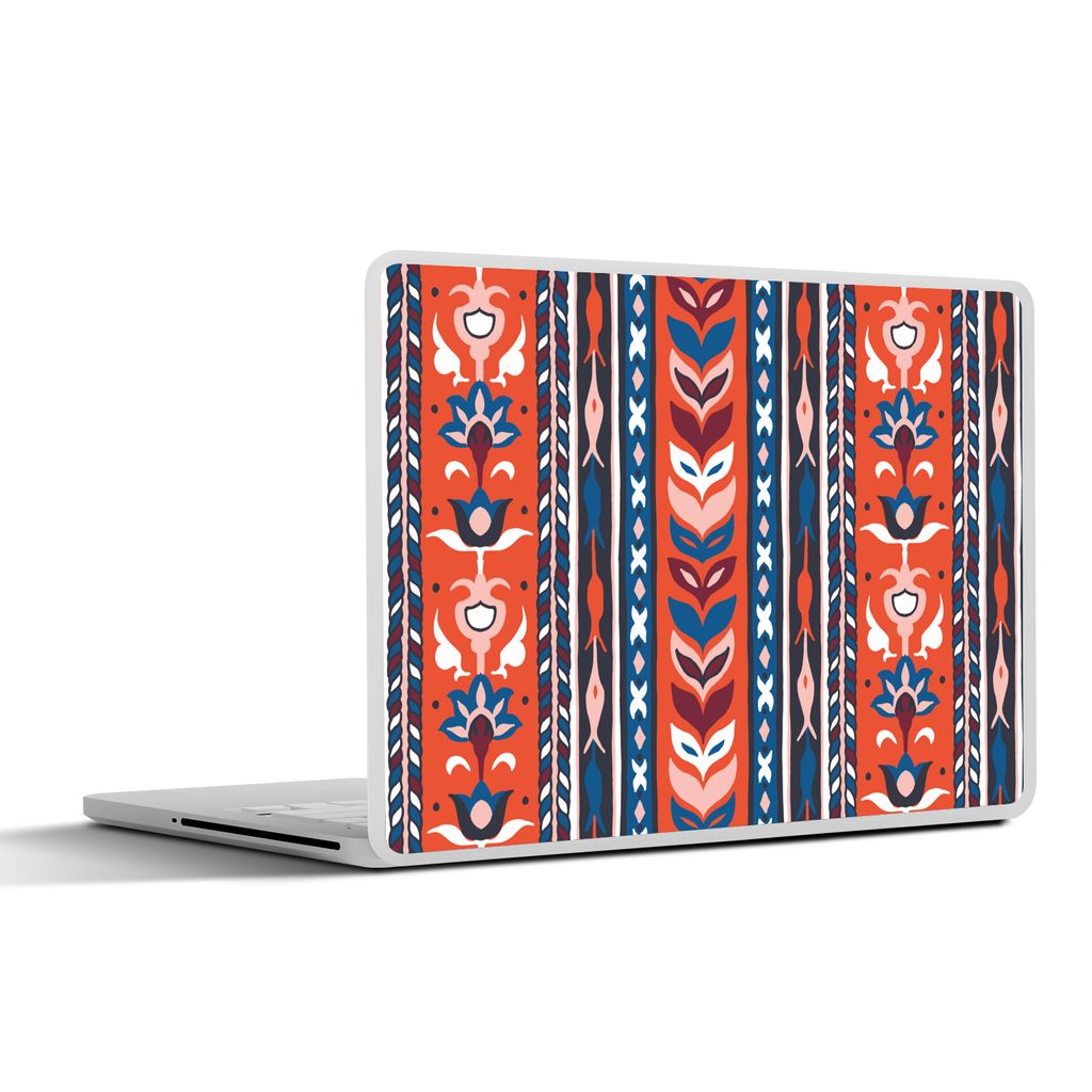 MuchoWow Laptop Aufkleber Sticker Cover Design - Blumen - Pflanzen - Rot - Minimalismus 30x21 cm - Sticker für Laptop - Selbstklebend