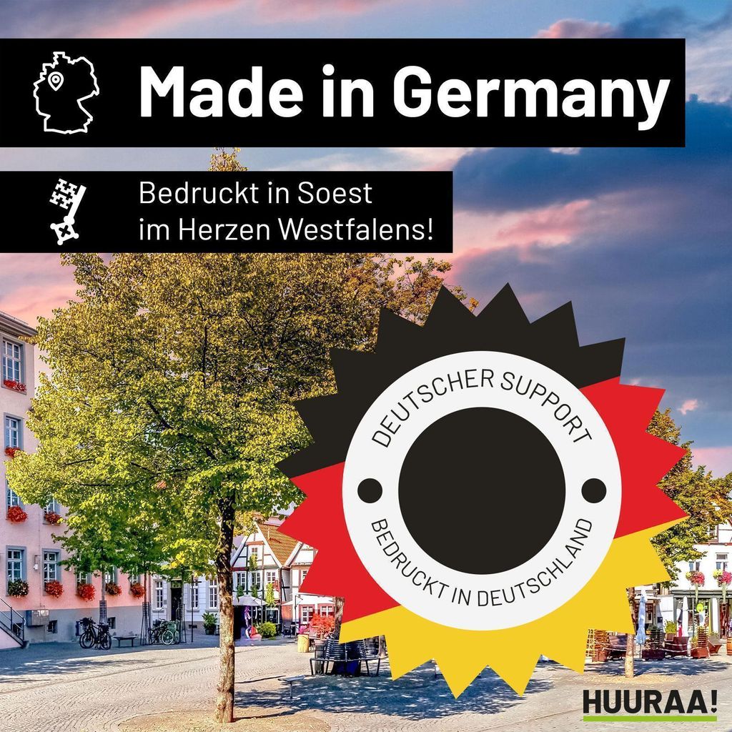 Huuraa Emaille Tasse Geilenkirchen verliebt 300ml Vintage Campingbecher Geschenkidee