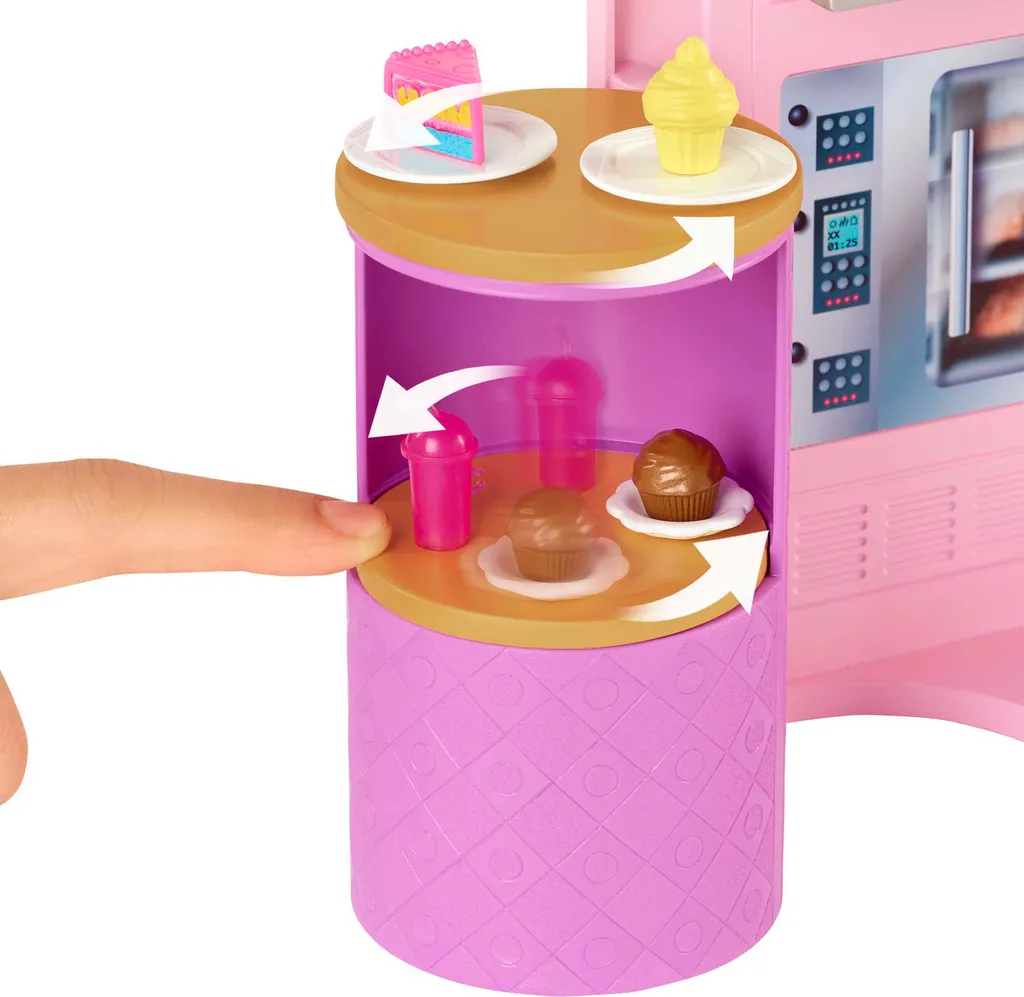 Barbie Bistro Restaurant 25 accessoires avec poupée blonde articulée - 3
