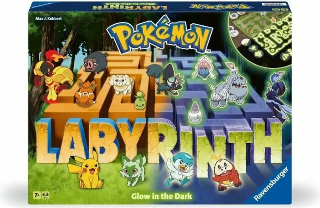 Jeu de société Pokémon Maze Ravensburger avec murs mobiles magiques