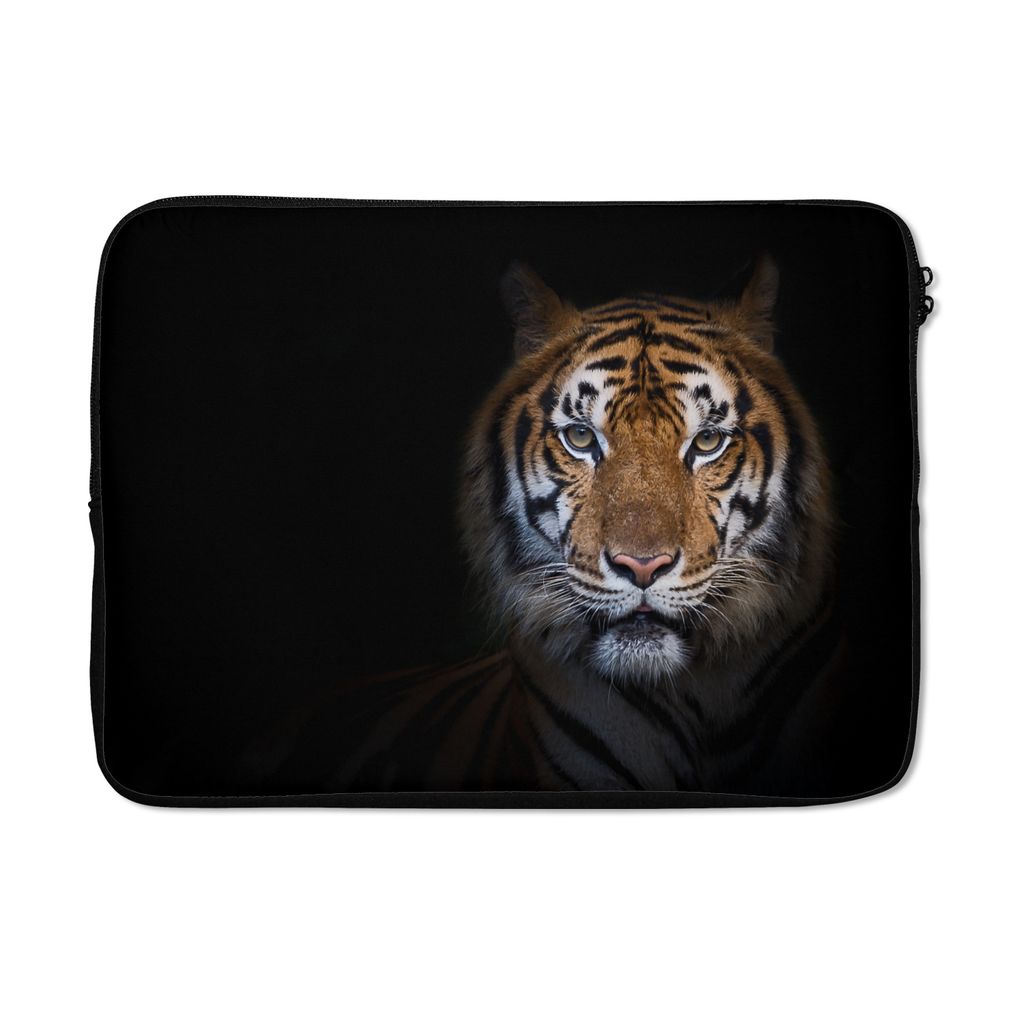MuchoWow Laptop Hülle 14 ZollTiger - Tier - Porträt Laptoptasche - Laptoptasche - Stoßsicher - Schutzhaube