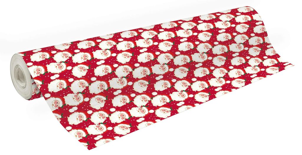 Clairefontaine Geschenkpapier Alliance 60g, 50x0,70m, Weihnachtsmann Rot 211957C