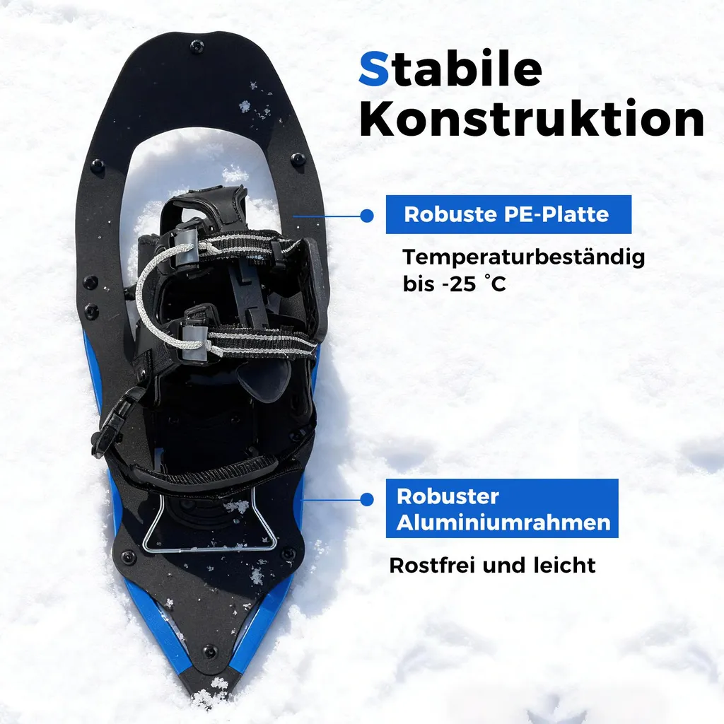 Set de Raquettes à Neige Légères et Bâtons de Trekking pour Rando - 4