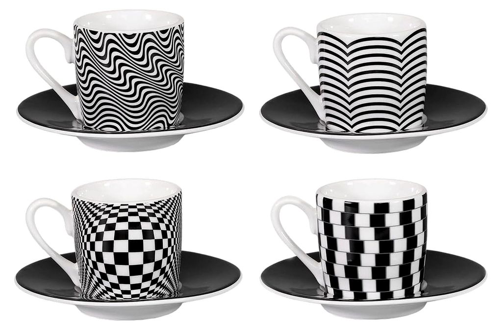 Könitz Espresso Tassen Set Optical Illusion