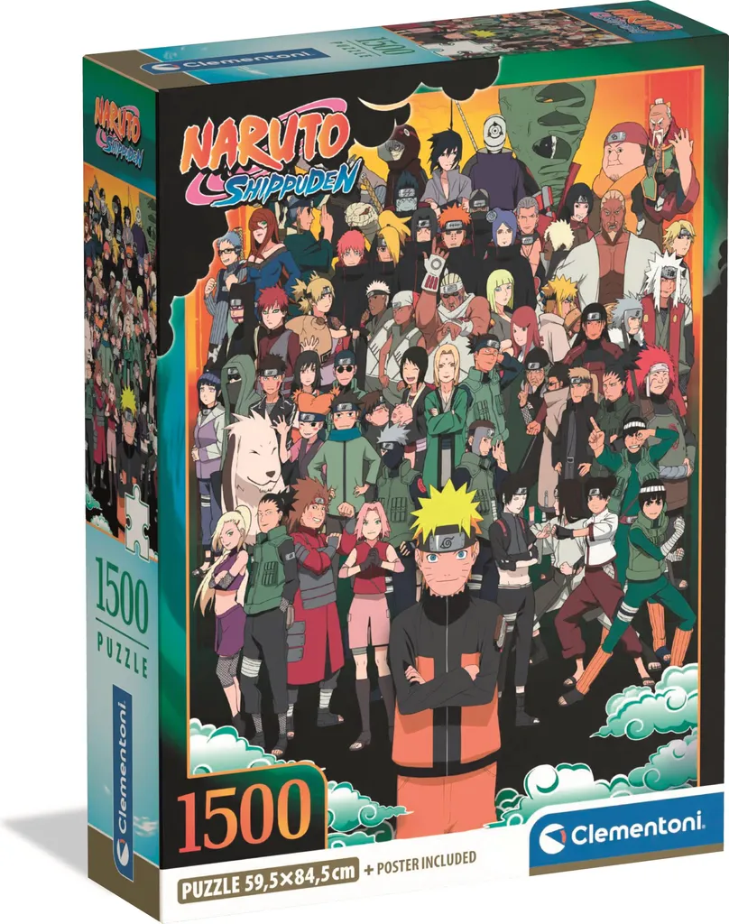 Grand Puzzle Naruto Shippuden 1500 pièces - Finition Mat sans Reflet
