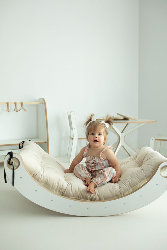 Planche D'équilibre Bois Enfant Montessori Rocker Pikler - Petite Planche D'équilibre Pour Enfants Rocker Montessori Bois