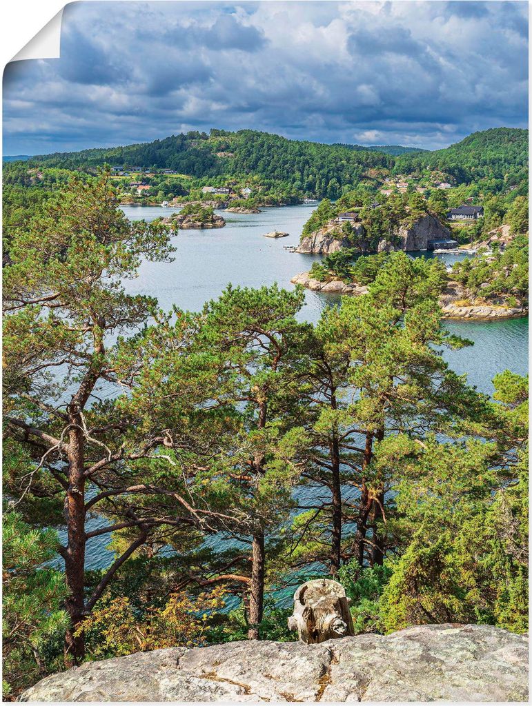 ARTland Poster Landschaft auf Riveneset in Norwegen Größe: 60x80 cm