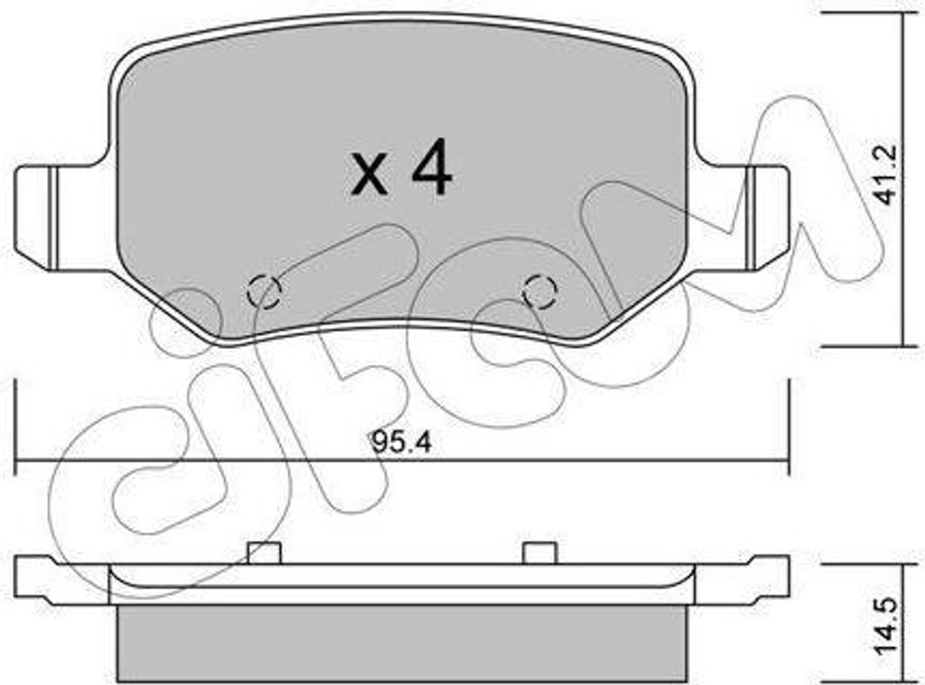 CIFAM Bremsbeläge Satz Hinten Bremsklötze passend für MERCEDES-BENZ A-Klasse (W169) 822-565-0