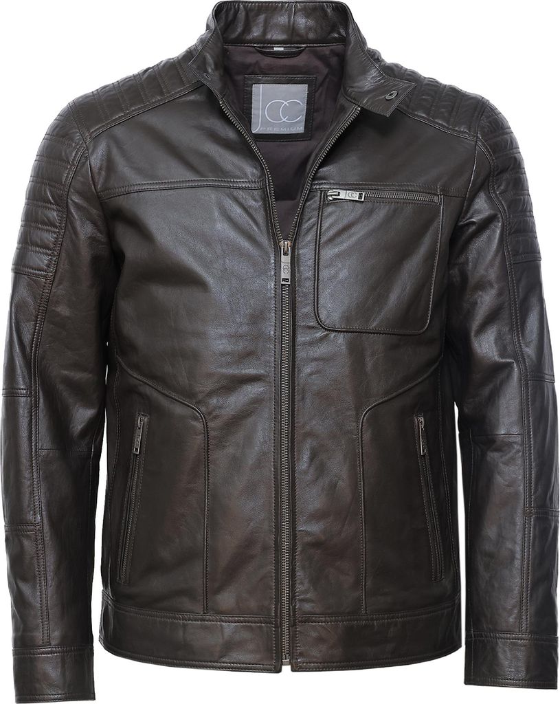 JCC Lederjacke 31023636 Herren dark brown 54