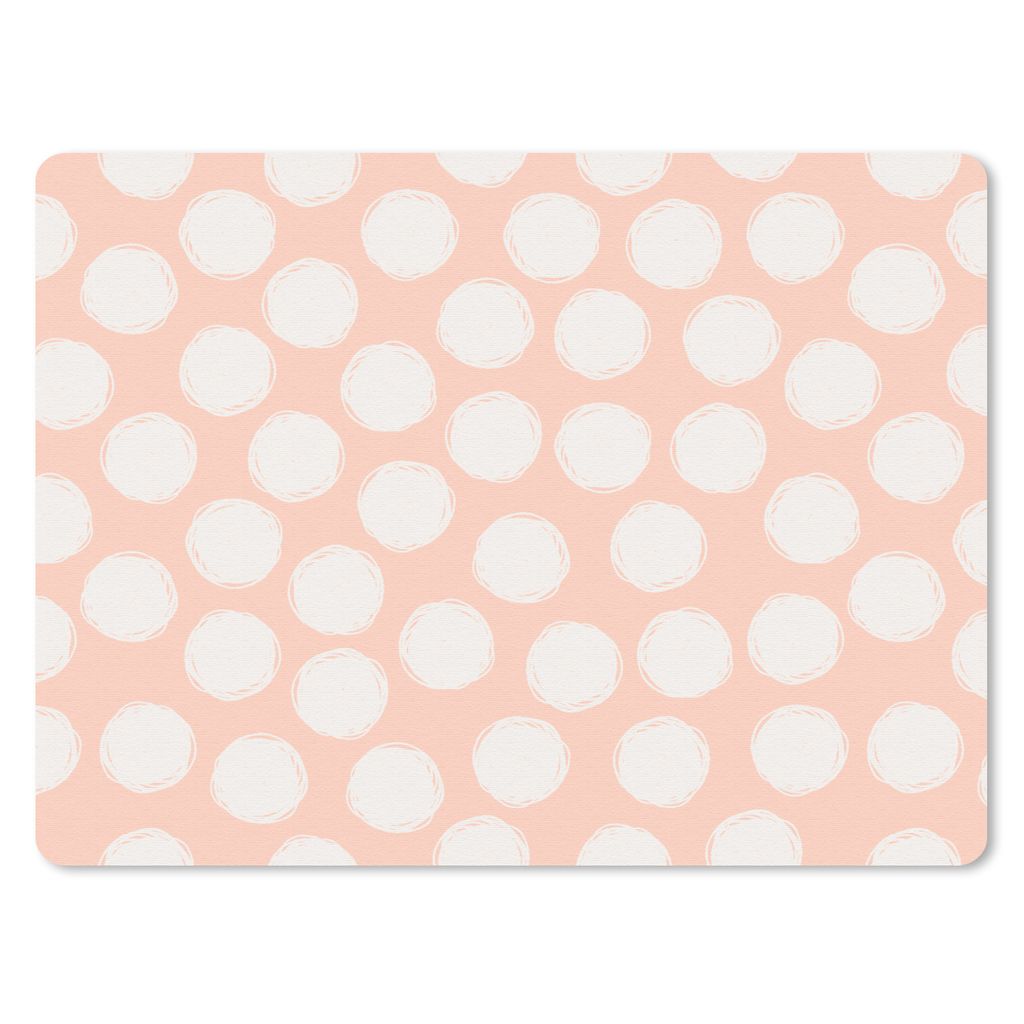 MuchoWow Mauspad Mousepad Polka dots - Rosa - Muster 40x30 cm - Mousepads - Maus Mat - Pad - Mausunterlage - Anti Rutsch