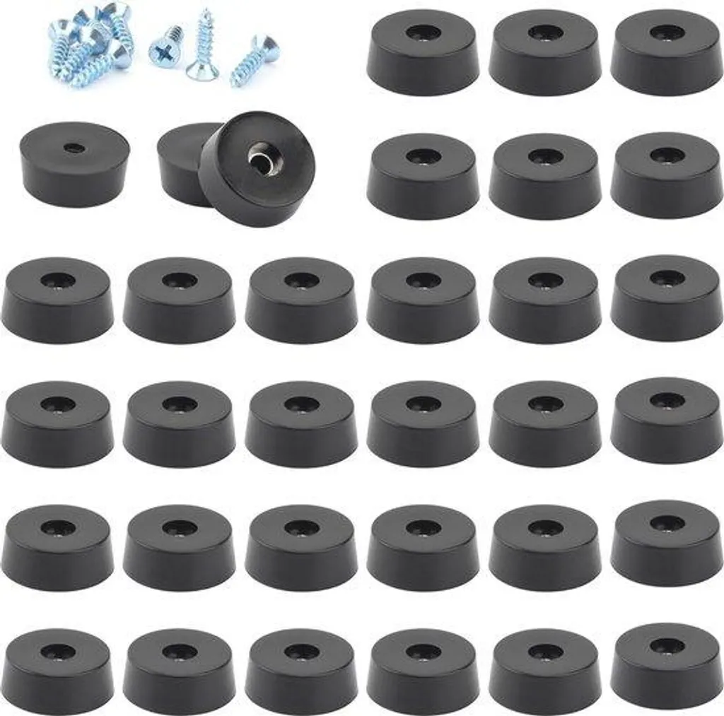 Stop aux meubles bancals avec ces pieds caoutchouc et vis inox (30x)