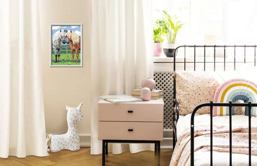 Activité Créative Chevaux Heureux : Peinture Guidée pour Adolescent