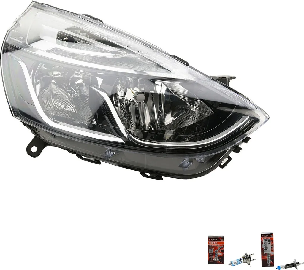 Faro Destro Renault Clio 2012-2016 Johns + Osram Night Breaker Laser H7