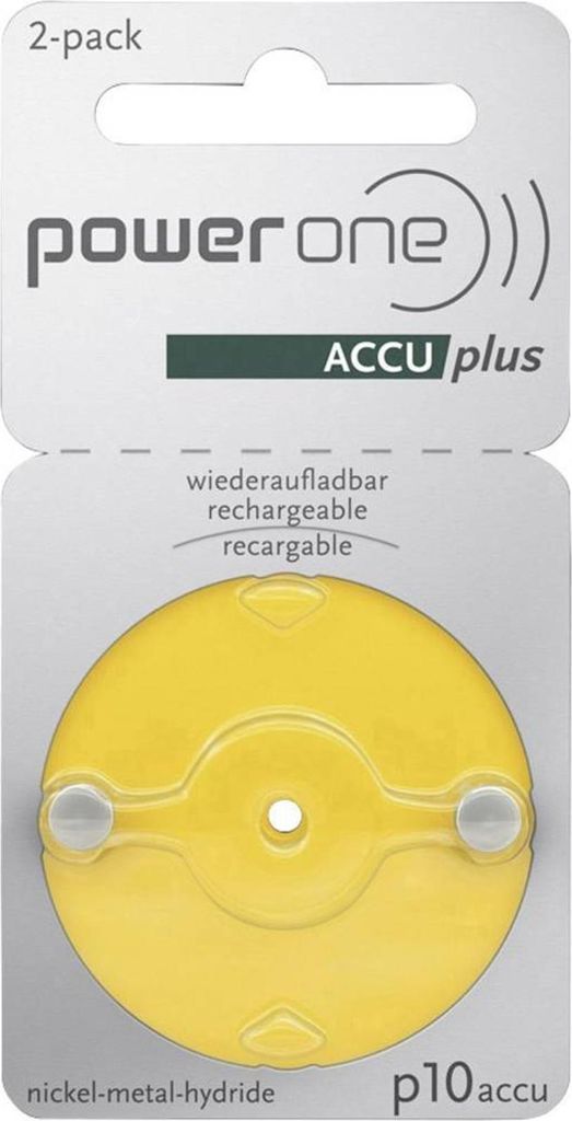 Varta Power One 10 ACCU plus p10 Gelb Akku für Hörgeräte Produktbild