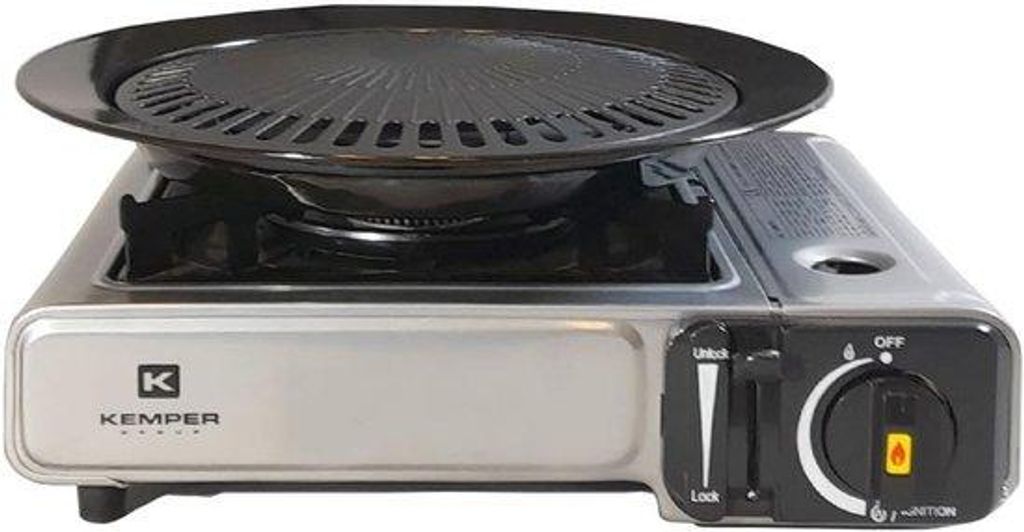 2-in-1 Gasgrillplatten 2200 W für Außenkochen