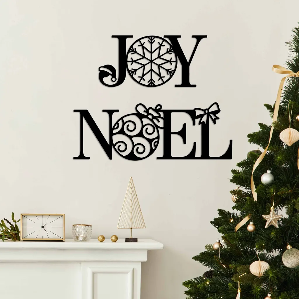 Wallity New Year 3 Decorazione in Metallo Nero Prezzo Imbattibile