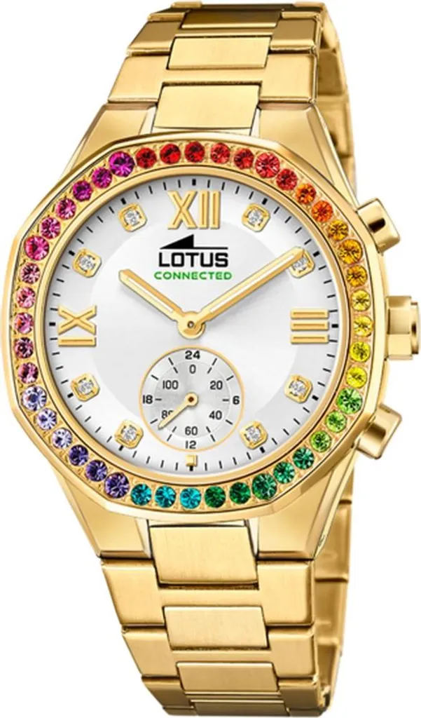 Lotus 18925/5 Montre hybride pour Femmes en acier inoxydable argenté