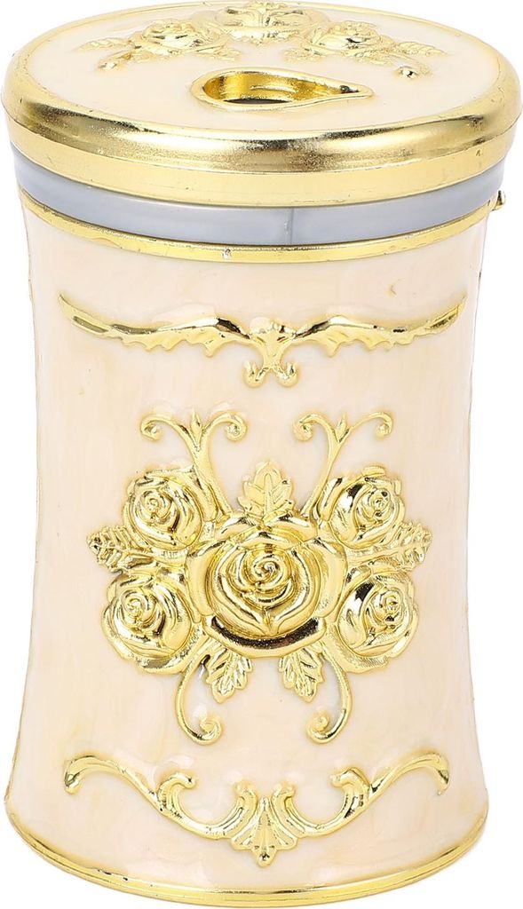 Toothpick Holder Innovative Portable Vintage Style Toothpicks Storage Organizer for Home Hotel Restaurant Gold White