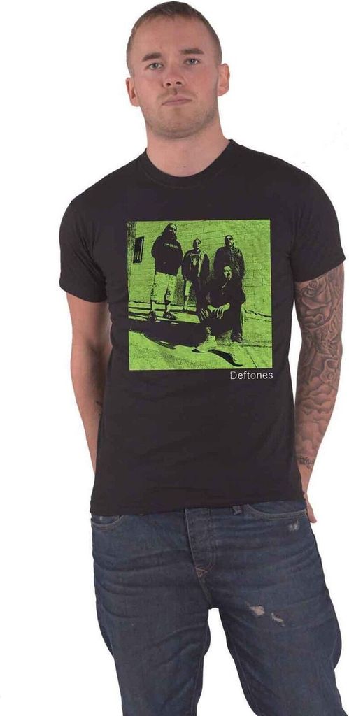 Deftones - T-Shirt für Herren/Damen Uni RO3705 (XL) (Schwarz/Grün)