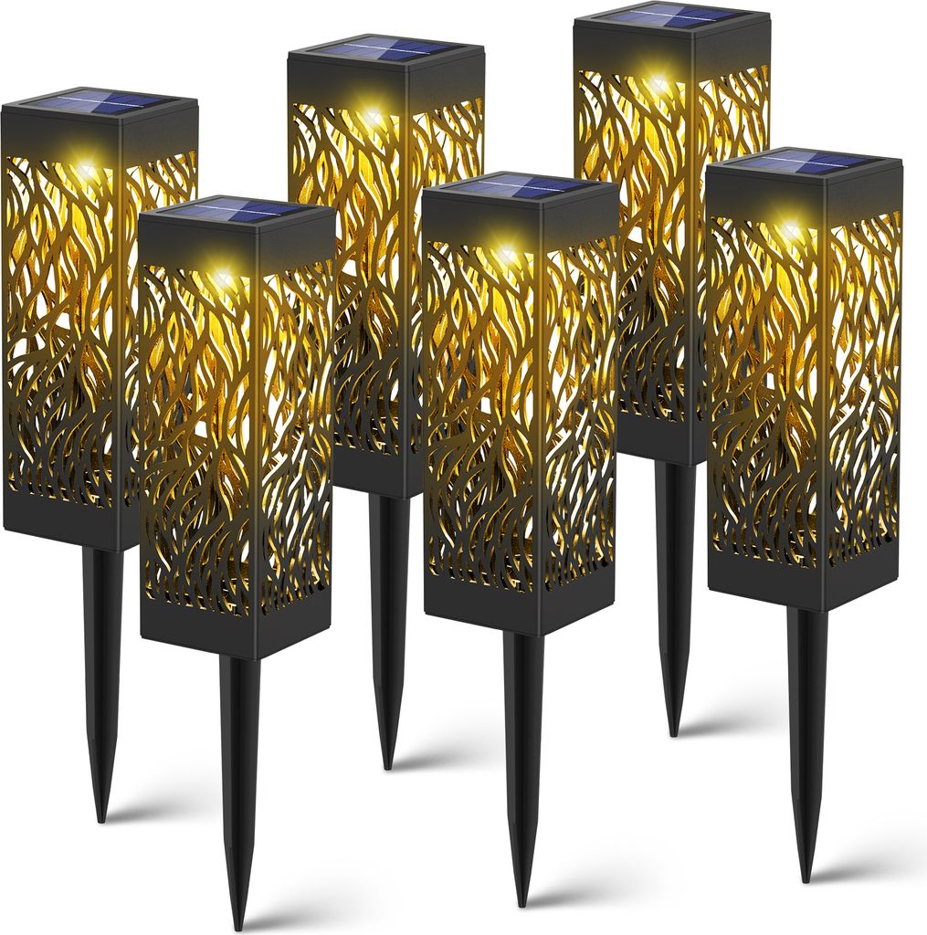 Speed 6x LED Solarleuchte ABS Gartenlampe Nacht-Beleuchtung Produktbild 1
