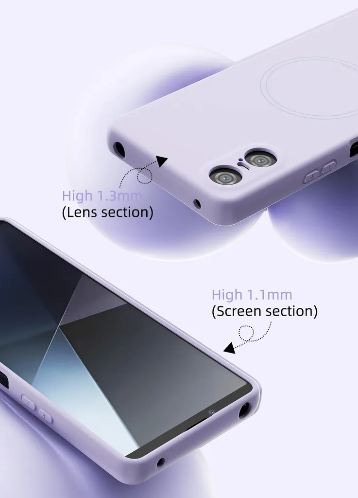 Catena portacellulare Cadorabo per Sony Xperia 10 III in LILA - Custodia per cellulare con cordino regolabile da appendere al collo