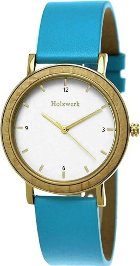 Montre élégante pour femme idéale pour soirée ou quotidien bois et cuir