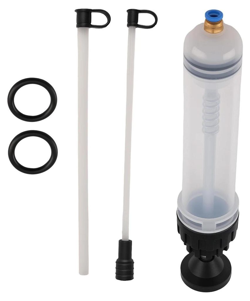 Auto Ölsauger - Flüssigkeitsextraktor Spritzenpumpe - Manuelle Saug- und Füllpumpe - 200 ml Volumen - Schwarz