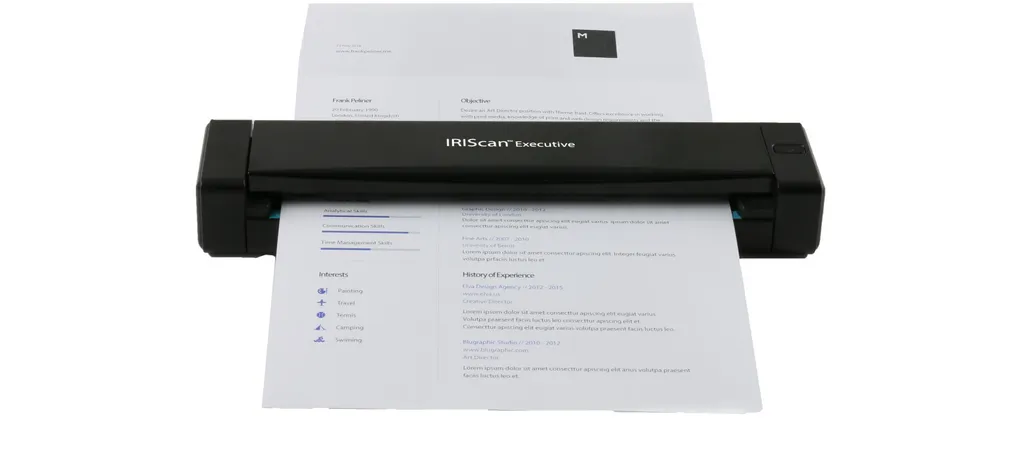 Scanner à feuilles IRIS Executive 4 USB 2.0 600 dpi pour documents A4