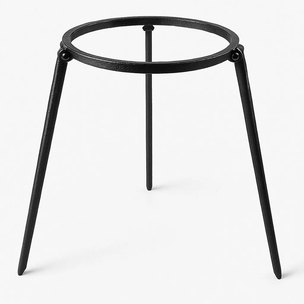 Cuisine d'extérieur avec le trépied barbecue MAYSTERNYA noir Ø 32 cm