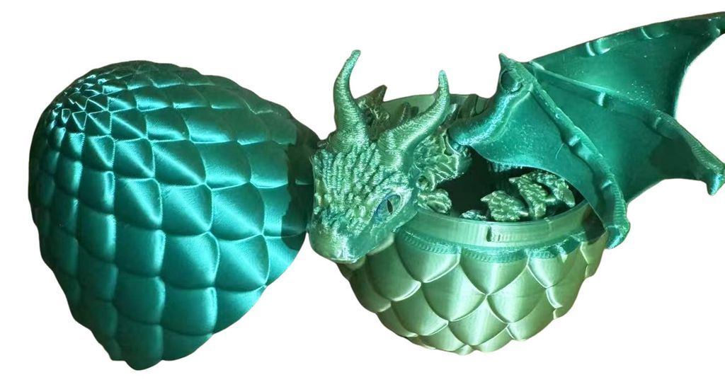 3D-gedruckter geflügelter Drache, bewegliches Drachen-Fidget-Spielzeug mit Hörnern, Drachenmodell mit flexiblen Gelenken zur Schreibtischdekorati...
