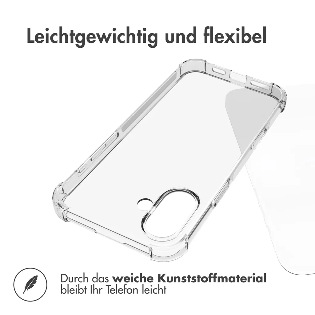 Migliore Custodia iPhone 16 imoshion Shockproof - Trasparente e Forte - 5