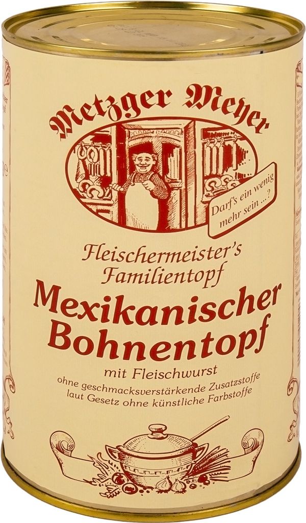 Mexikanischer Bohnentopf 8 x 1200 ml Metzger Meyer // Suppe Produktbild 