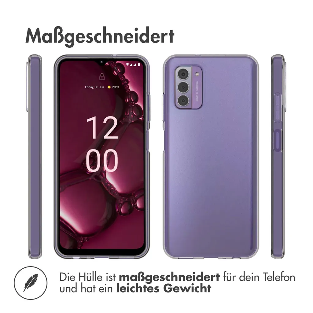 Custodia Nokia G42 Accezz TPU Trasparente - Cover Sottile Silicone - 4