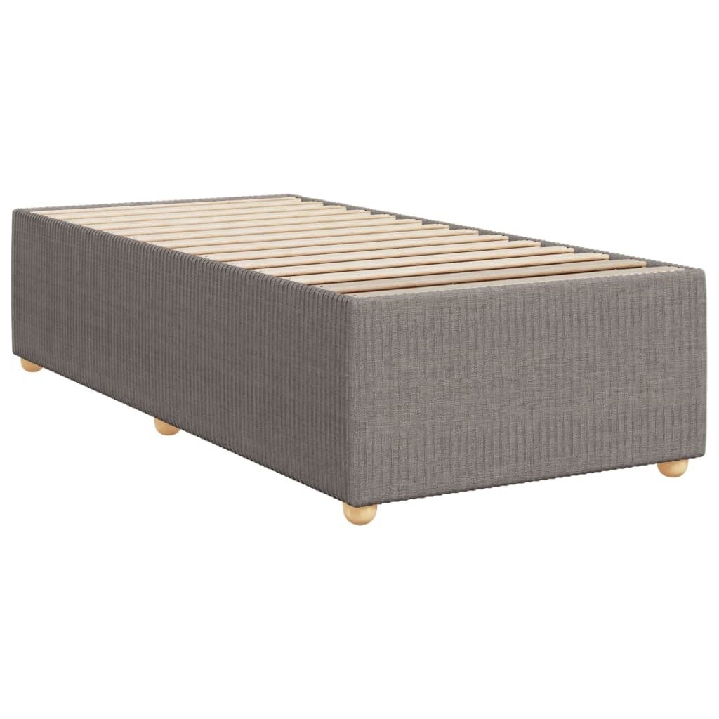 Bettgestell ohne Matratze Taupe 90x190 cm Stoff