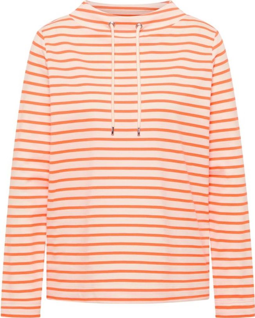 Cecil (304) TOS Striped Funnel Neck, pearl beige 26504 26504 XL