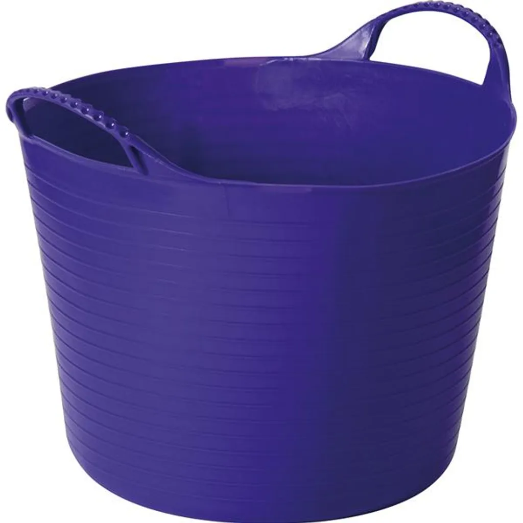 Bassine ronde 14 litres violette EDUPLAY - Bac de rangement haut Ø33cm