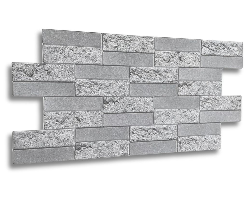 3D PVC Wandpaneele Wandverkleidung PVC-Verkleidung Stein Holz Mosaik Fliesen Imitation (ca. 0,5qm)