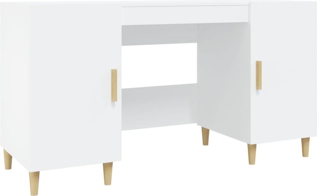 vidaXL Schreibtisch Weiß 140x50x75 cm Holzwerkstoff -  Produktbild 