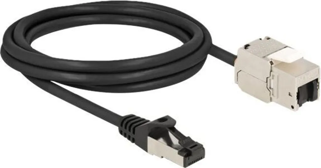 Delock 87028: Cavo Estensione RJ45 Cat 6a S/FTP 2m per Moduli Keystone