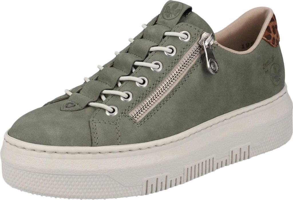Rieker Damen Plateau Sneaker Grün Image du produit 