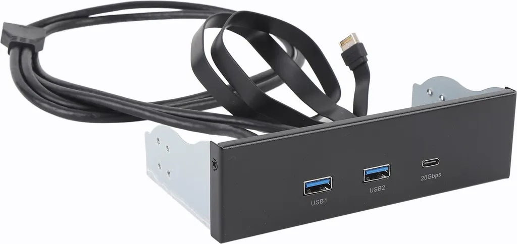 Hub USB 20Gbps USB-C / A Façade 5.25" : Fini la galère des câbles arrière