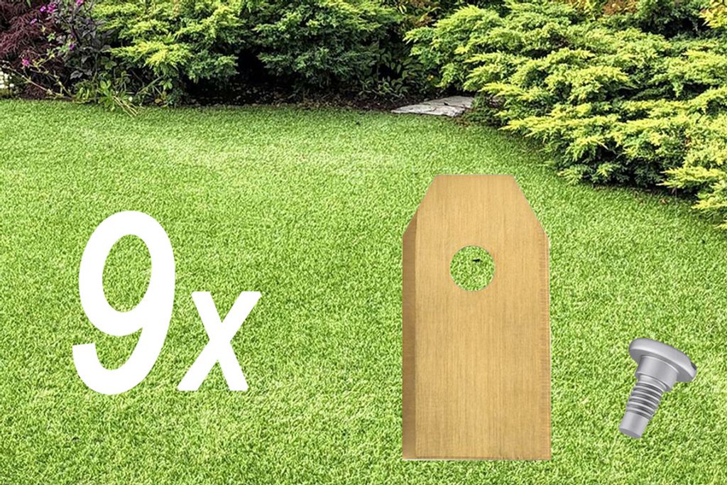 9x Roboter-Rasenmähermesser | Husqvarna Automower-Messer | Gardena Sileno-Messer