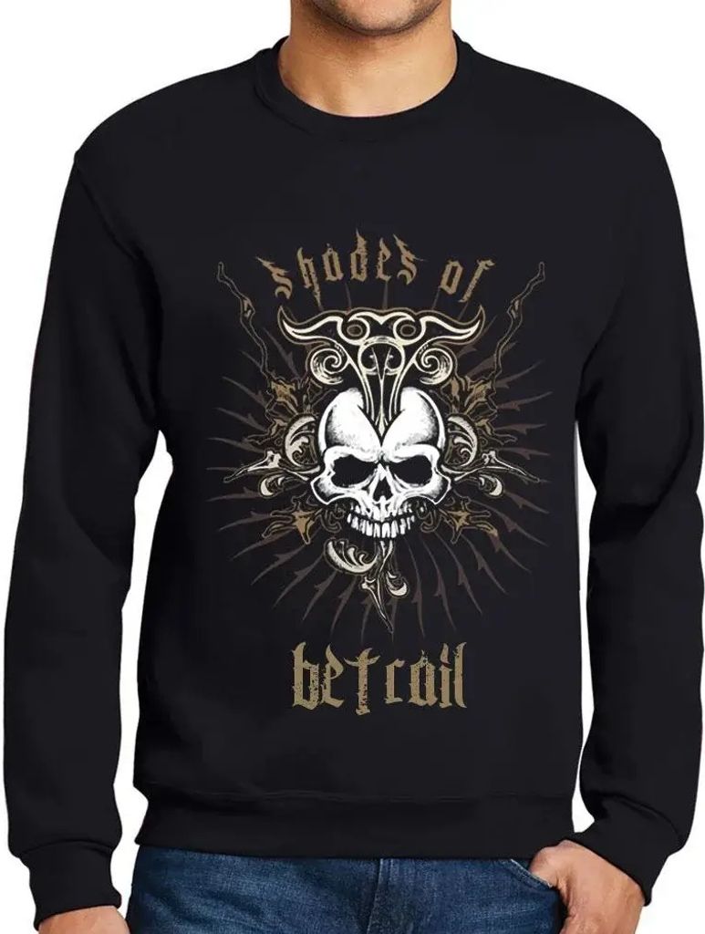 Herren Grafik Sweatshirt mit Aufdruck Schattierungen von betrail – Shades Of Betrail – Öko-Verantwortlich Vintage Jahrgang Langarmshirt Pullover