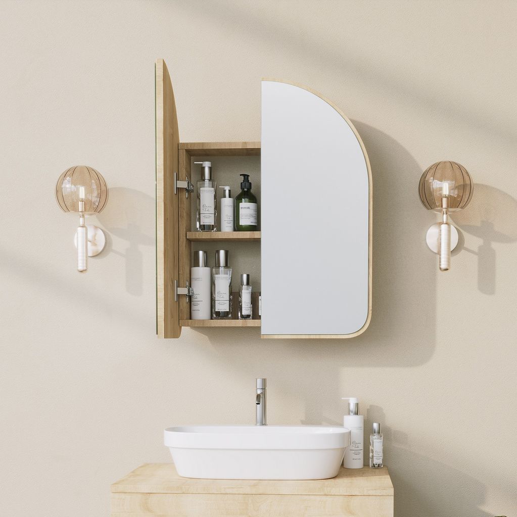 Skye Decor, Hope Cabinet - Beige, Badezimmerschrank, Beige, Produktbild 3