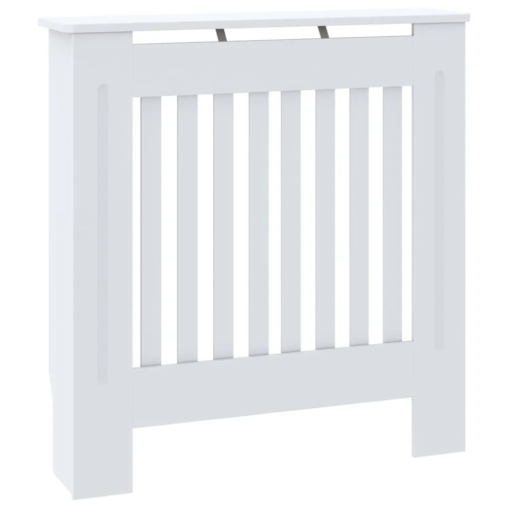 vidaXL Rivestimento per radiatori in MDF bianco 78 cm - 1