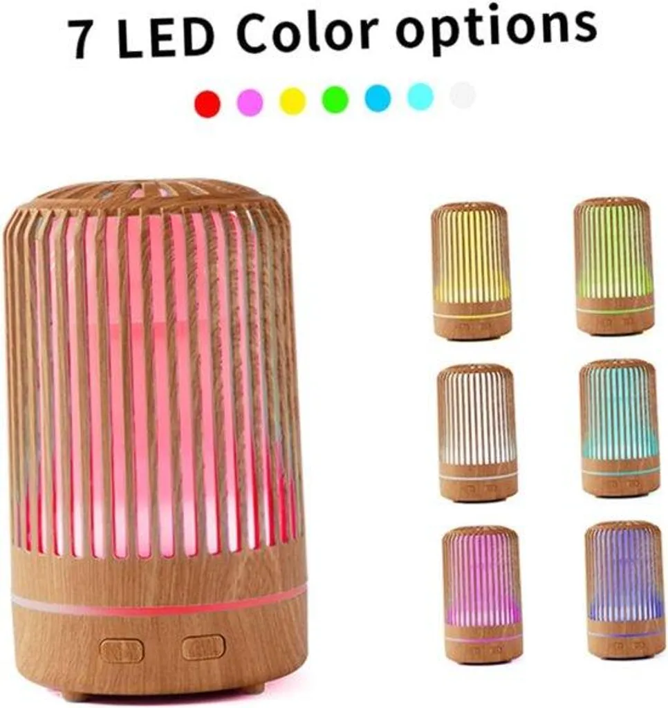 Humidificateur contre air sec et stress avec diffusion LED relaxante