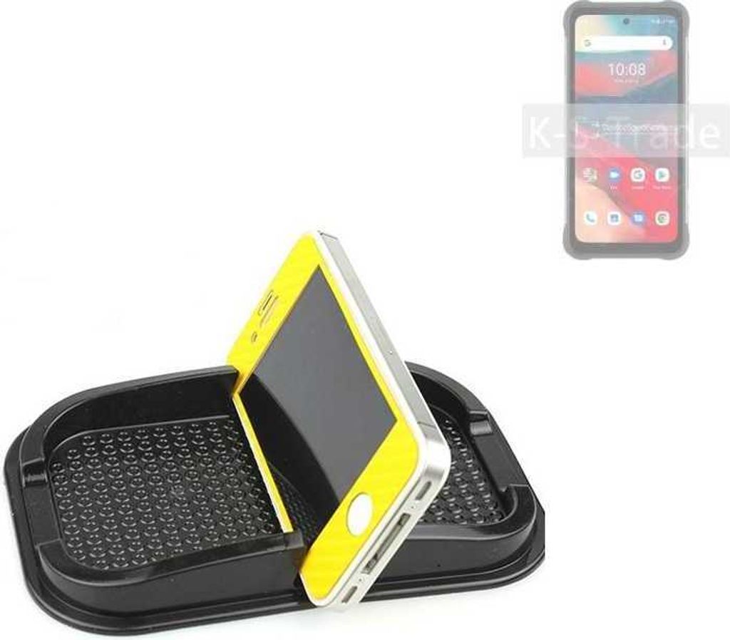 K-S-Trade Auto Anti Rutsch Matte Smartphone-Halter kompatibel mit UMIDIGI Bison GT2 Haft Pad Armaturenbrett Handy-Halterung Silikon