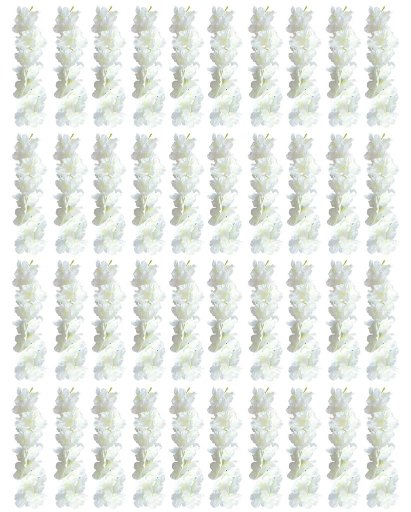 20/40 Stück 30 cm künstliche Glyzinienblütengirlande, UV-beständig, für Zuhause, Hochzeiten, Partys, drinnen und draußen, zum Aufhängen, wei...