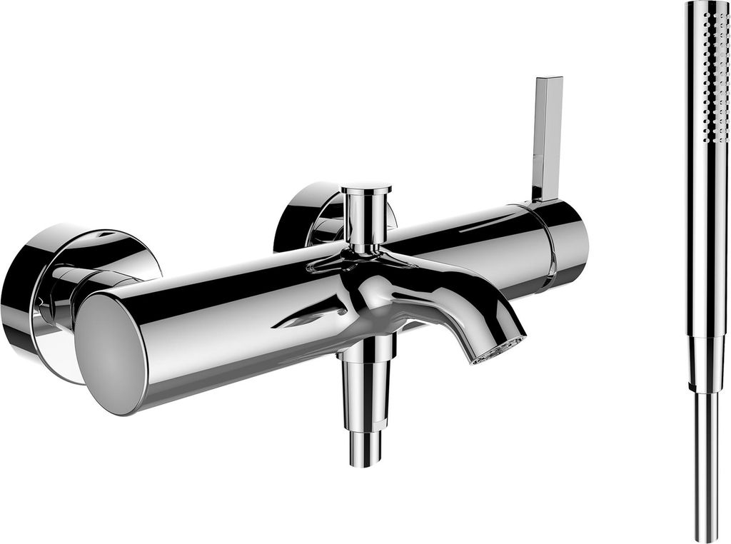 LAUFEN Kartell Einhebel-Wannenmischer, Aufputz, Komplettset, 0041411, H3213370041411