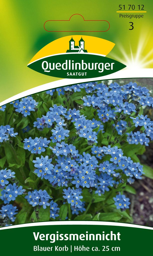 Vergissmeinnicht Blauer Korb | Vergissmeinnichtsamen von Produktbild 